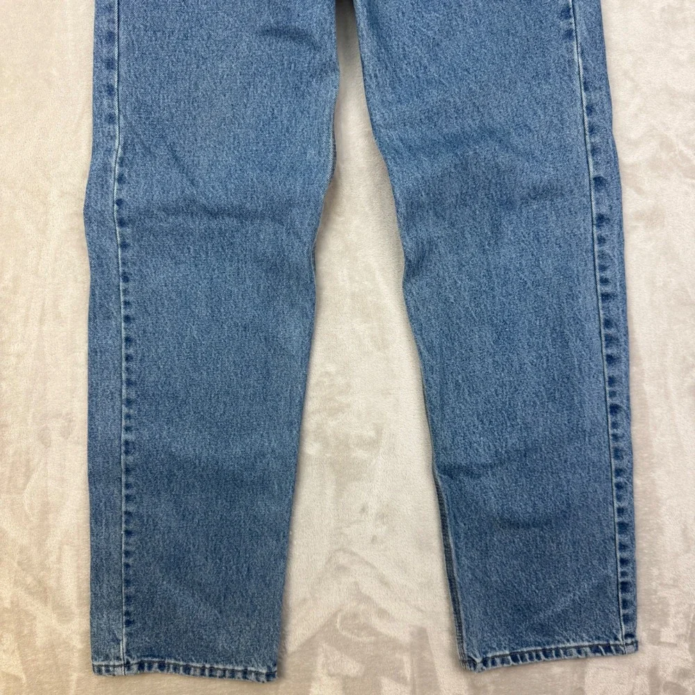 Vtg Carhartt Jeans Mens 34x34 (32x34) Blue Relaxed Straight Fit Workwear Denim
